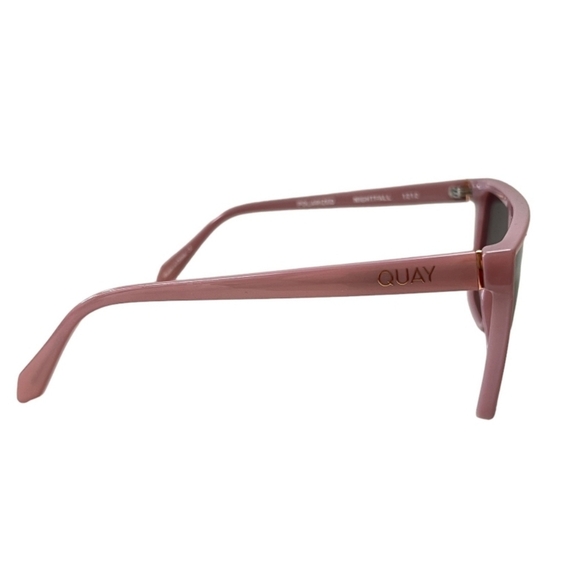 New Quay Australia NIGHTFALL Oversized Polarized Rose-Tinted Sunglasses - Picture 5 of 9